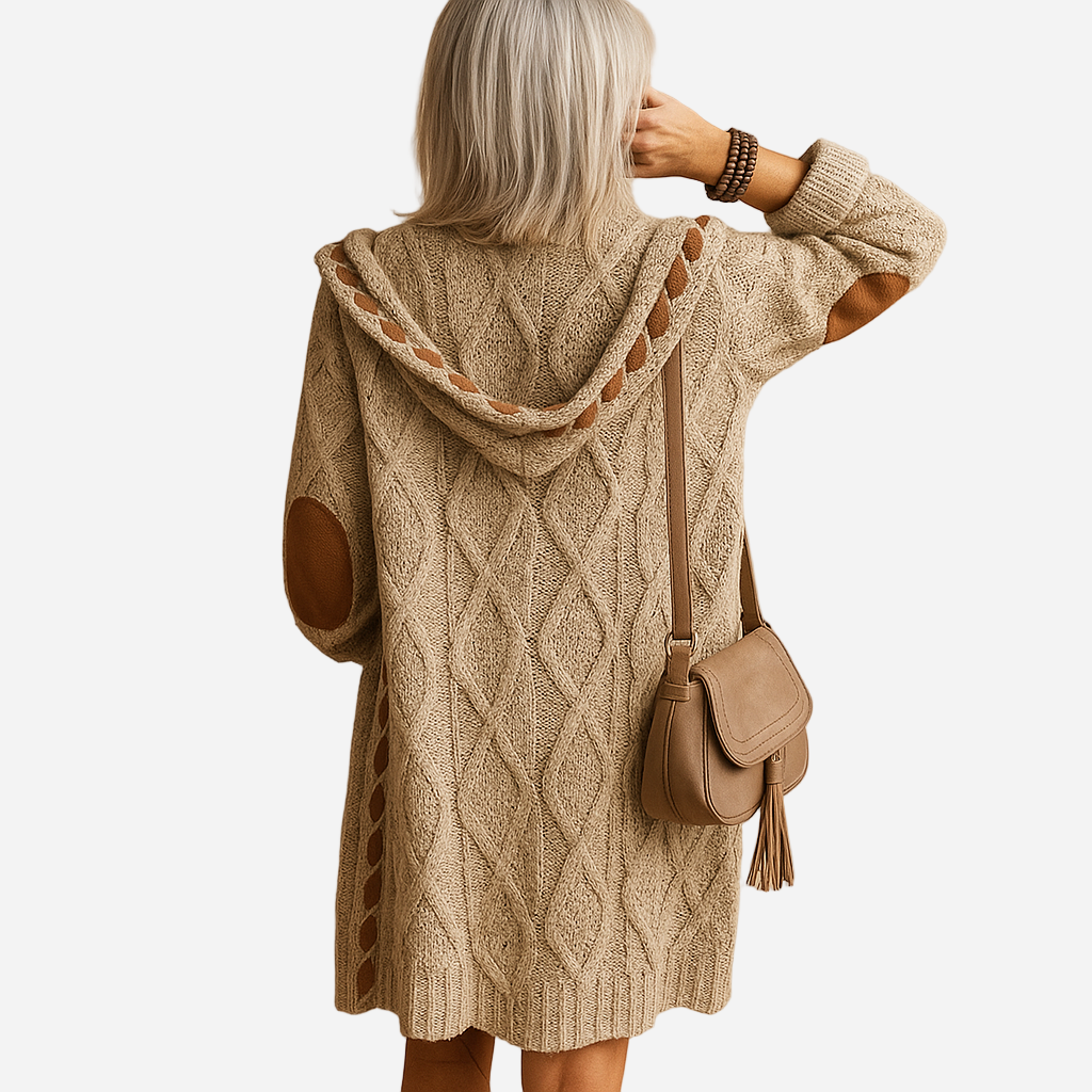 Strickjacke für Damen - Leicht & Kapuze für den Winter