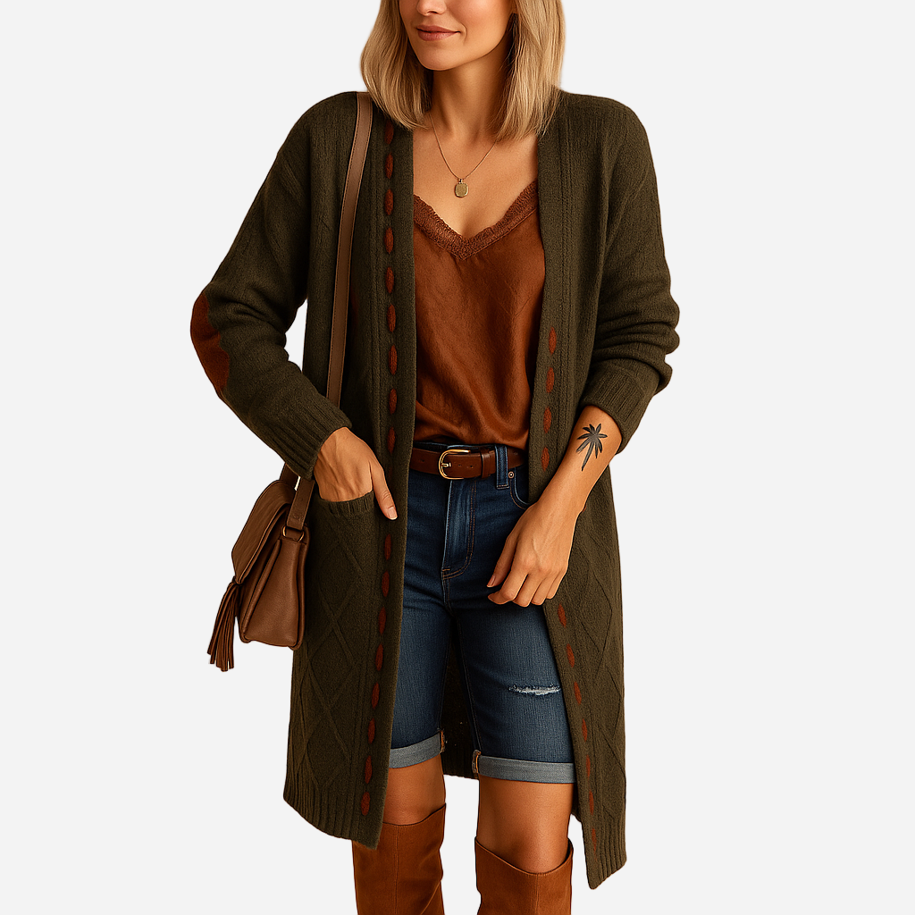 Strickjacke für Damen - Leicht & Kapuze für den Winter