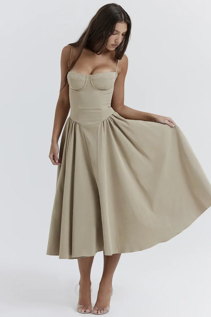 Abendkleid für Damen - Elegantes Corsagenkleid für Hochzeiten und Partys