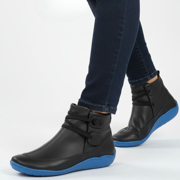 Orthopädische Stiefeletten für Damen – Wasserdichte & bequeme Orthopädische Winterschuhe mit flacher Sohle