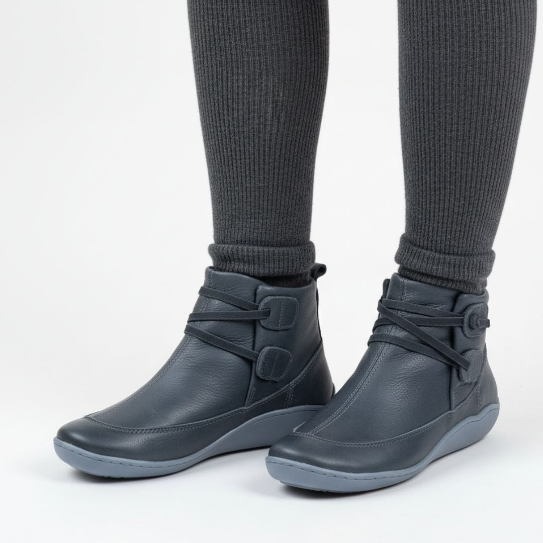Orthopädische Stiefeletten für Damen – Wasserdichte & bequeme Orthopädische Winterschuhe mit flacher Sohle