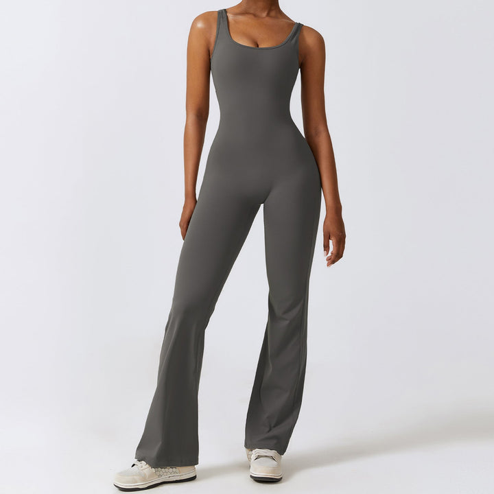 Loscano Jumpsuit | Figurbetonter Damen Overall mit Flare-Beinen