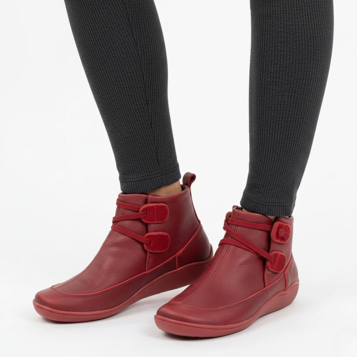 Orthopädische Stiefeletten für Damen – Wasserdichte & bequeme Orthopädische Winterschuhe mit flacher Sohle