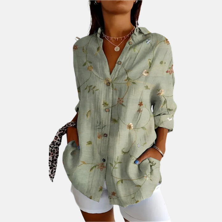 Tunika - Luftige Elegante Bluse mit Print für Sommer