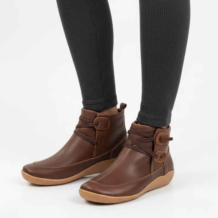 Orthopädische Stiefeletten für Damen – Wasserdichte & bequeme Orthopädische Winterschuhe mit flacher Sohle