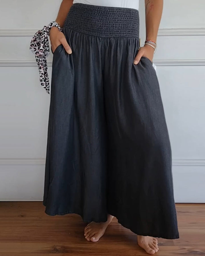 Röckhose für Damen - Luftige Bundfaltenhose für den Sommer