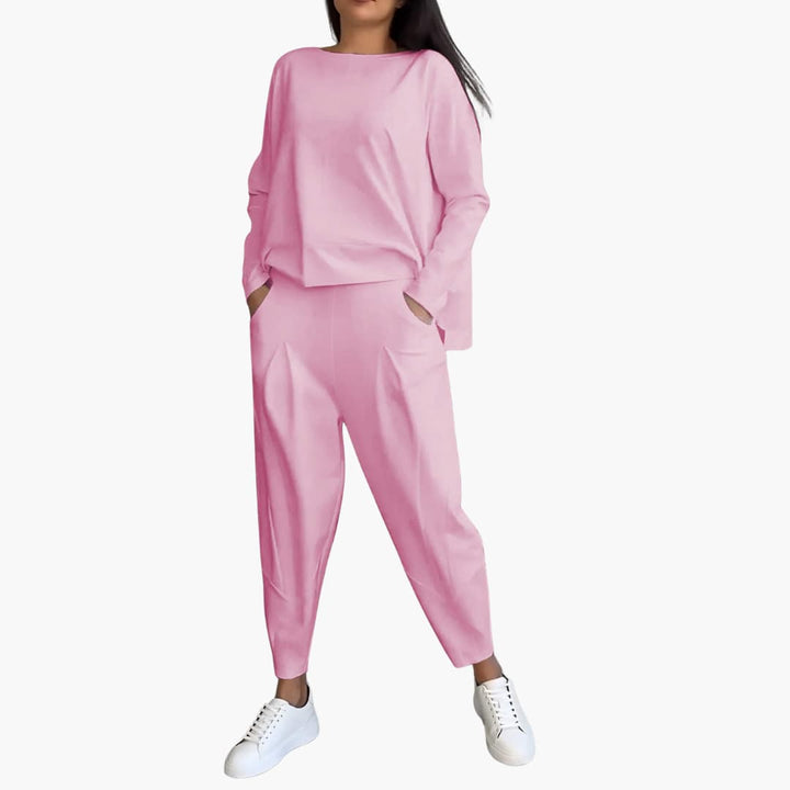 Lucia Twin Set - Bequemes Zweiteiliges Set mit Rundhalsausschnitt