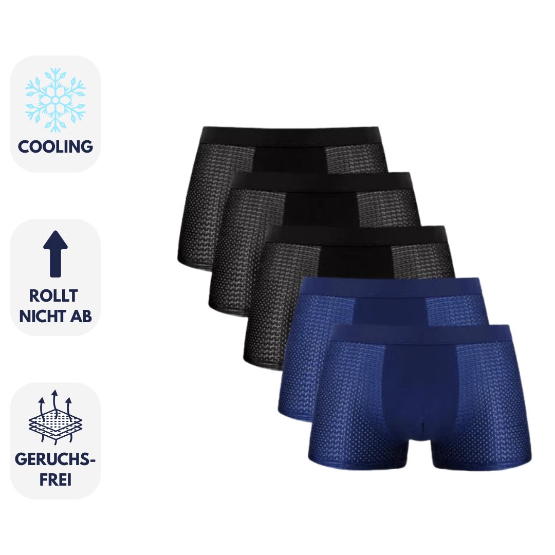 ActiveCool Boxershorts für Herren - Atmungsaktive Kühlende Unterhosen (5-Pack)