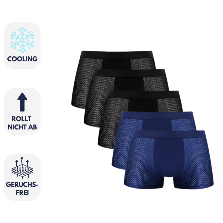 ActiveCool Boxershorts für Herren - Atmungsaktive Kühlende Unterhosen (5-Pack)