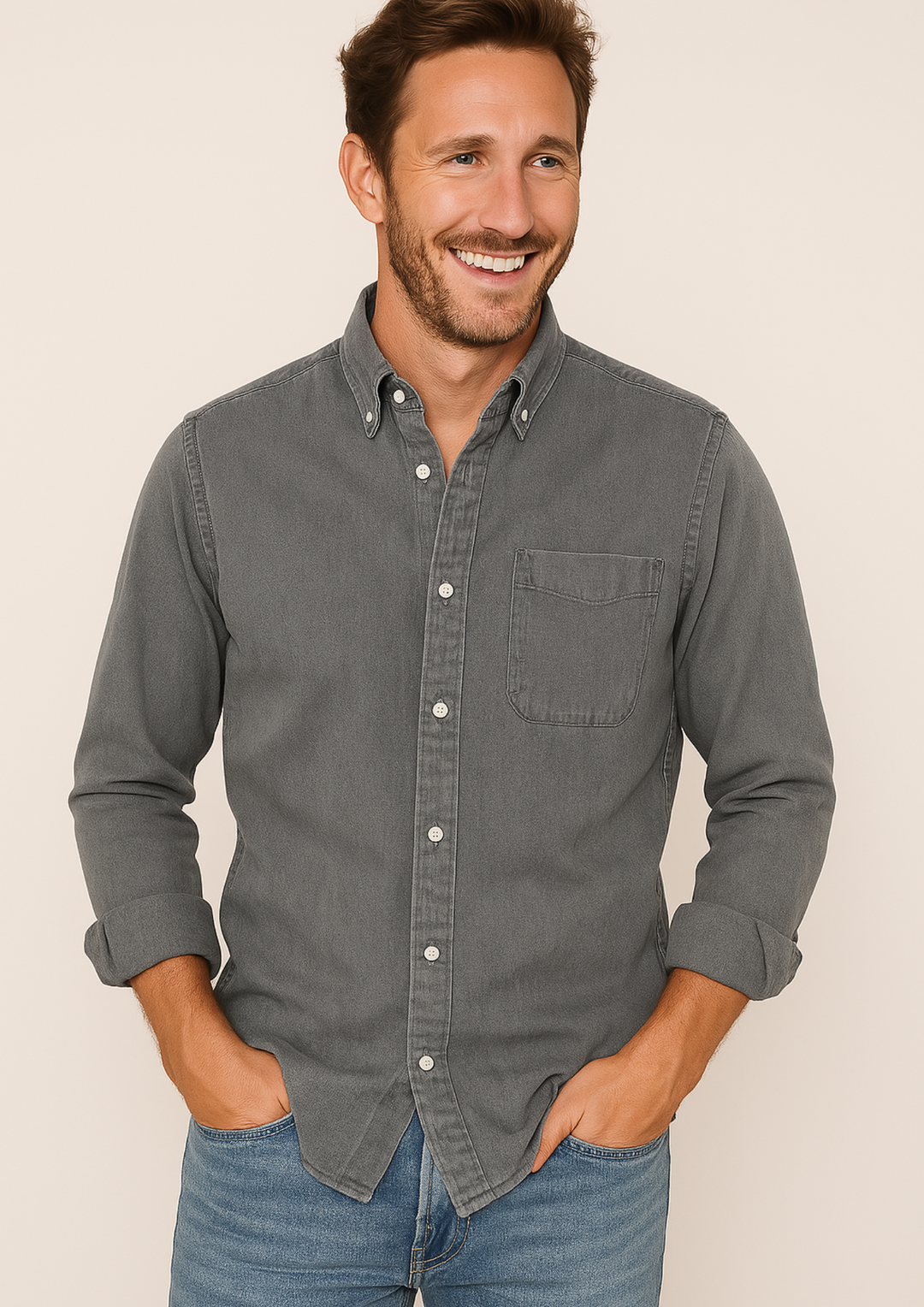Gents Oxford-Hemd | Luftiges Button-Down Freizeithemd für Herren