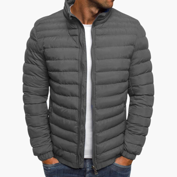 Steppjacke für Herren - Stylische wasserdichte Jacke mit Kragen
