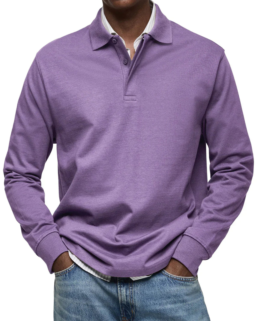 Gents Poloshirt | Klassische Herren Baumwolle Polo Mit Langarm
