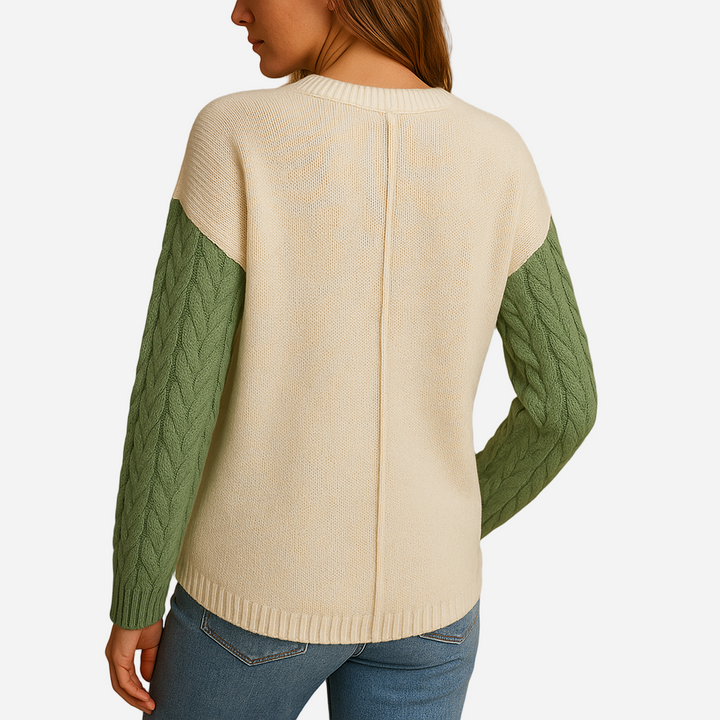 Strickpullover für Damen - Zopfmuster & Taschen für den Winter