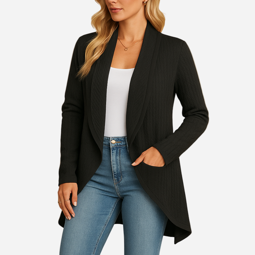 Strick Cardigan für Damen - Lang & Warm für den Winter