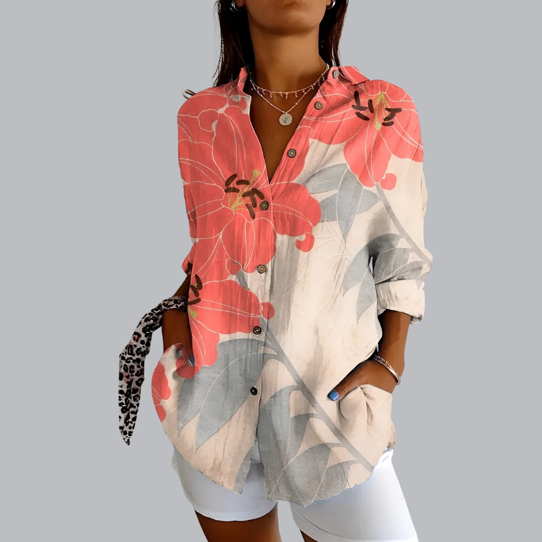 Tunika - Luftige Elegante Bluse mit Print für Sommer