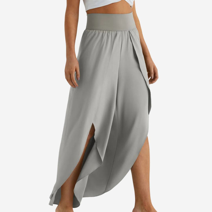Olivia Wide Leg Hose - Hochgeschnittene Palazzo-Pants mit Schnelltrocken-Effekt