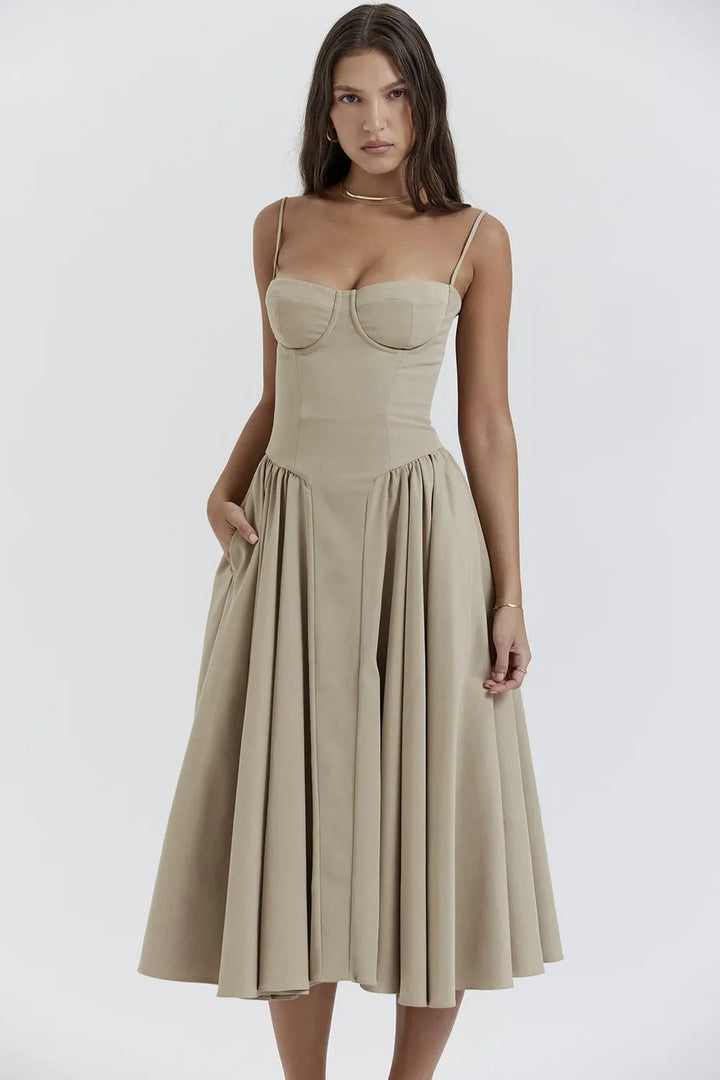 Abendkleid für Damen - Elegantes Corsagenkleid für Hochzeiten und Partys