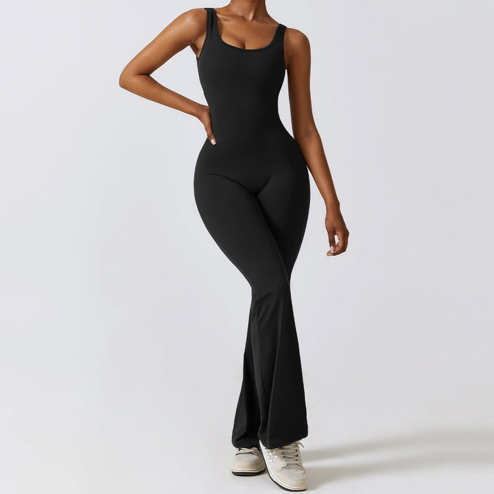 Loscano Jumpsuit | Figurbetonter Damen Overall mit Flare-Beinen