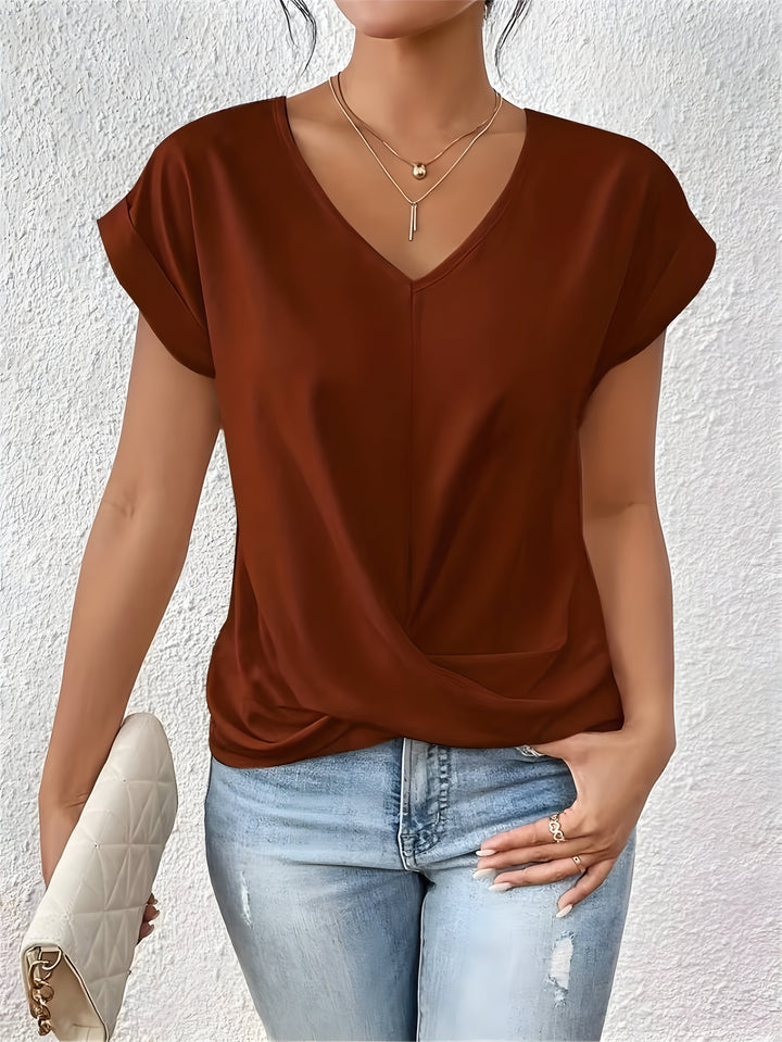 Olivia Top | Stilvolles Kurzarm Oberteil Für Damen