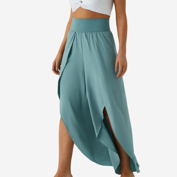 Olivia Wide Leg Hose - Hochgeschnittene Palazzo-Pants mit Schnelltrocken-Effekt