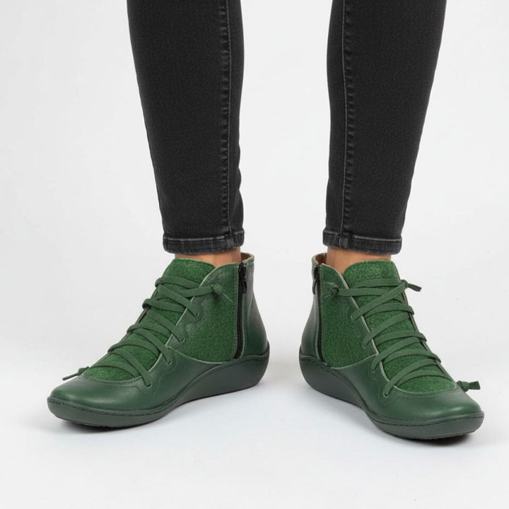 Winter Stiefeletten für Damen – Orthopädische Boots mit flacher Sohle & Reißverschluss