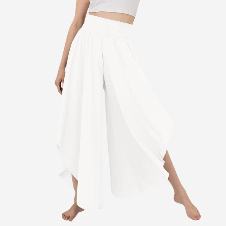 Olivia Wide Leg Hose - Hochgeschnittene Palazzo-Pants mit Schnelltrocken-Effekt