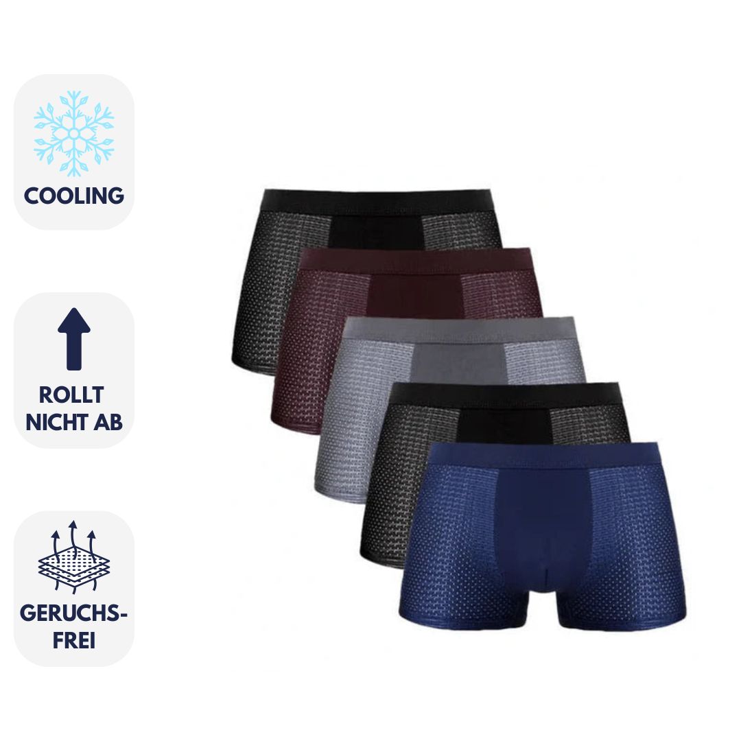 ActiveCool Boxershorts für Herren - Atmungsaktive Kühlende Unterhosen (5-Pack)