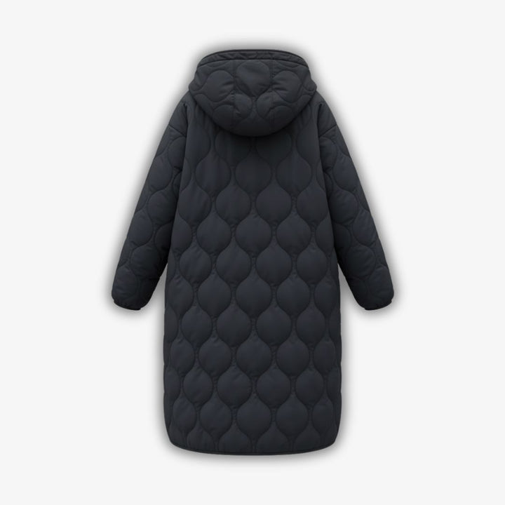 Margiela Maris Langer Steppmantel | Gesteppter Winterparka mit Kapuze