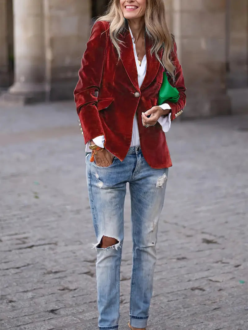 Olivia Sakko | Eleganter Damen-Blazer aus Samt