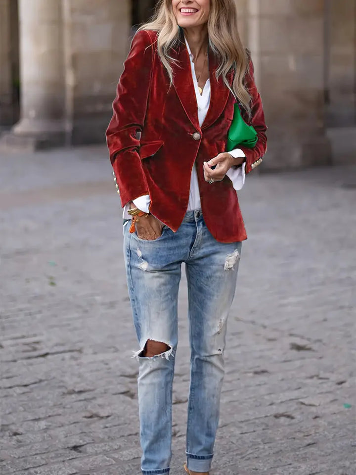 Olivia Sakko | Eleganter Damen-Blazer aus Samt