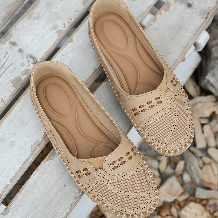 Mokassins für Damen - Bequeme Halbschuhe mit Lochmuster