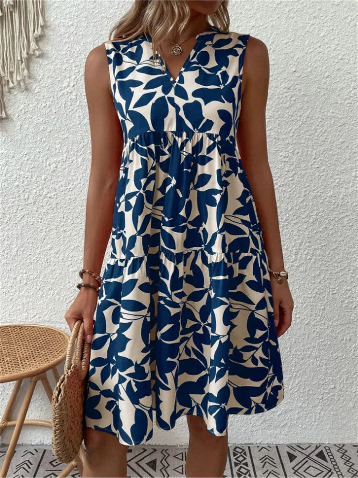 Midikleid - Elegantes Sommerkleid mit Blumenmuster
