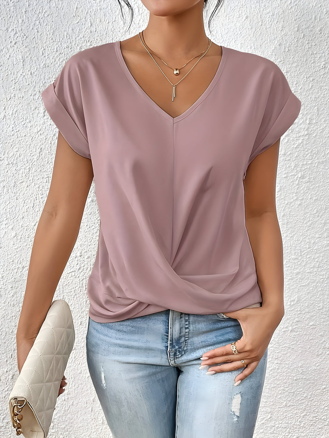 Olivia Top | Stilvolles Kurzarm Oberteil Für Damen
