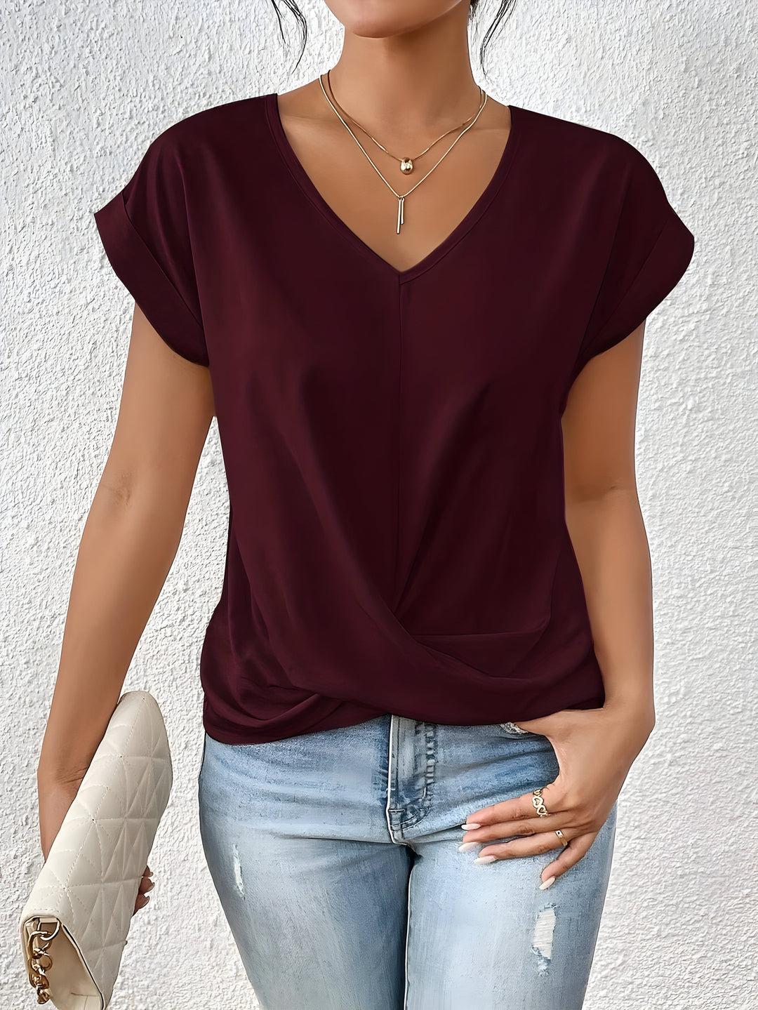 Olivia Top | Stilvolles Kurzarm Oberteil Für Damen