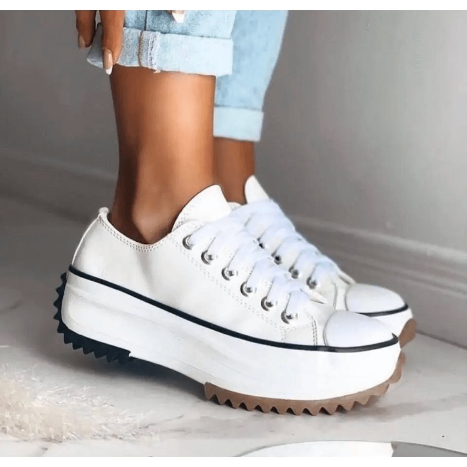 Yasmin Plateau Sneakers | Canvas Turnschuhe mit Chunky Sole