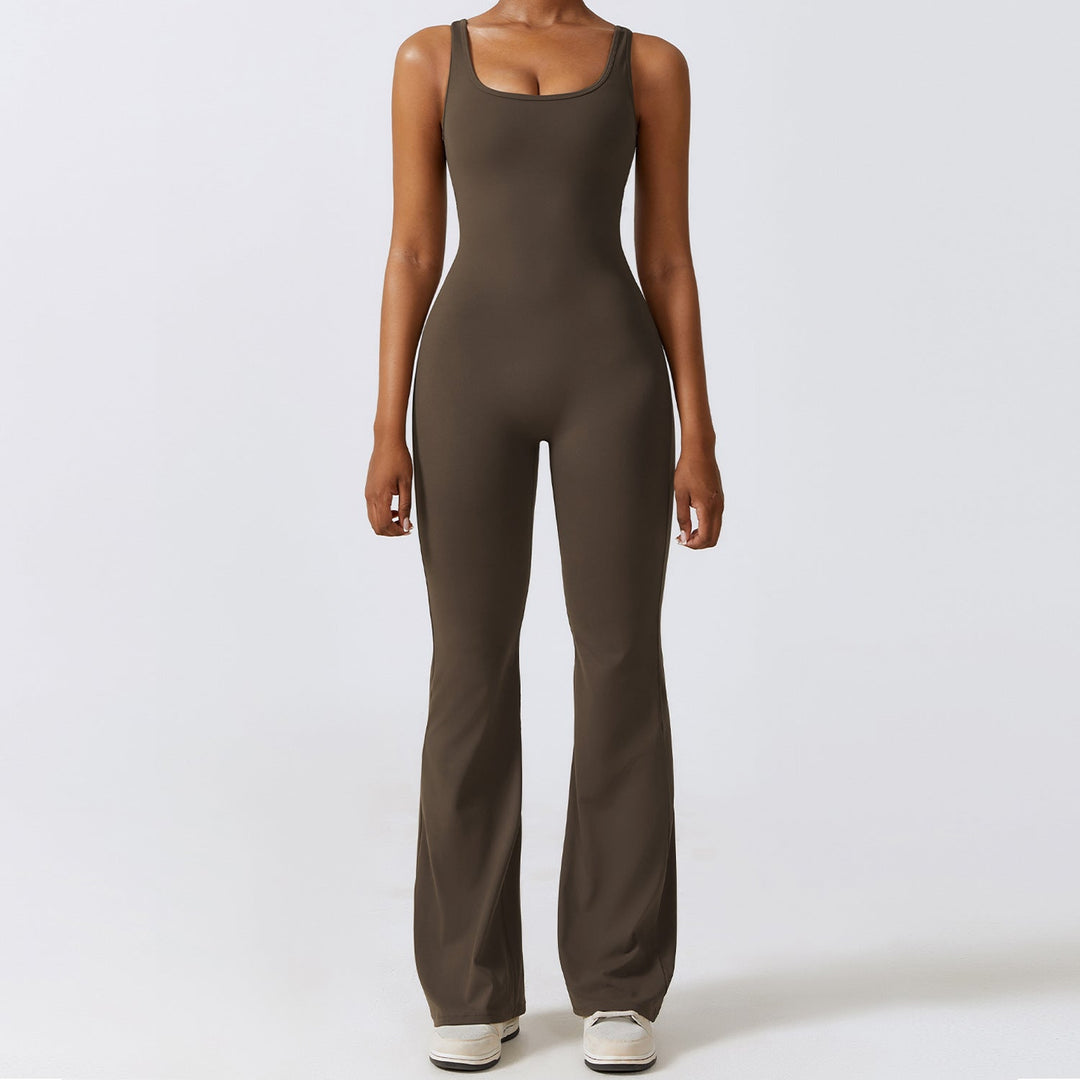 Loscano Jumpsuit | Figurbetonter Damen Overall mit Flare-Beinen