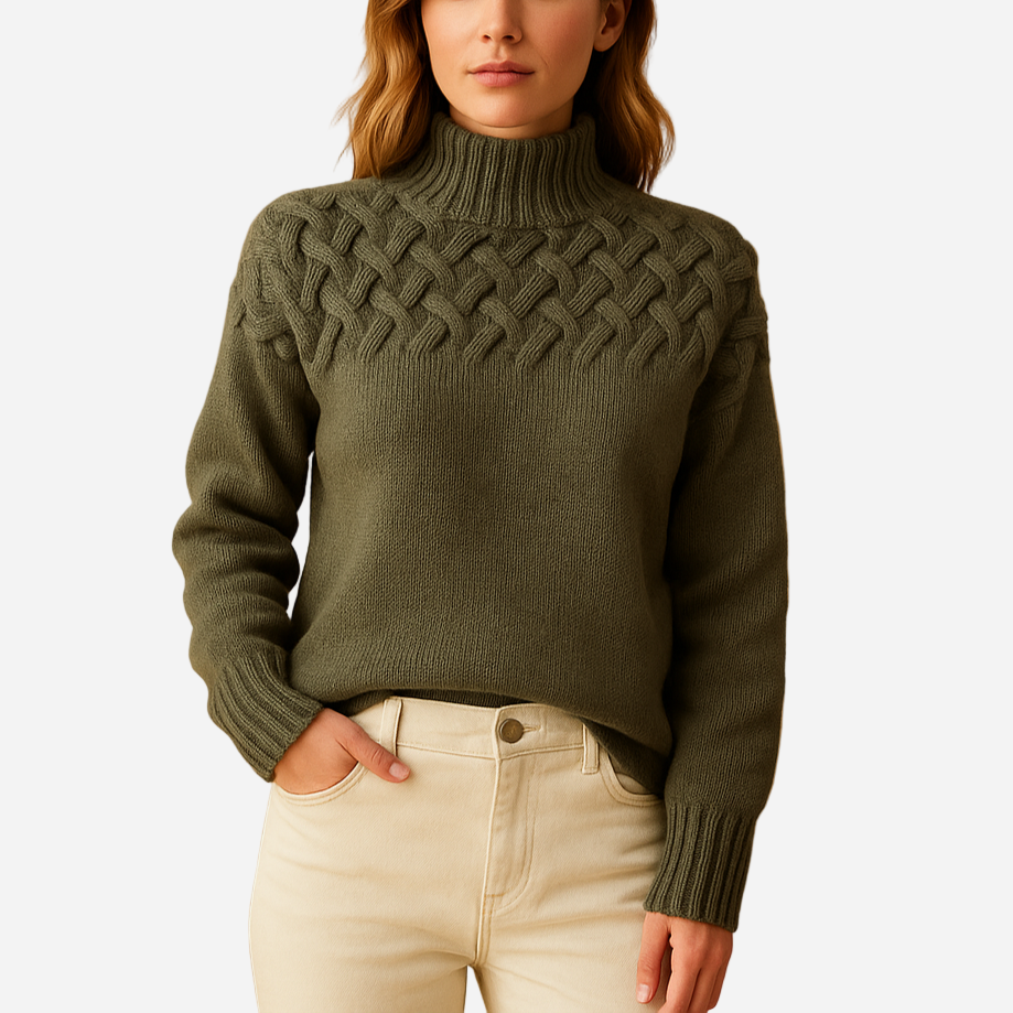 Strickpullover für Damen - Lang & Rollkragen für den Winter