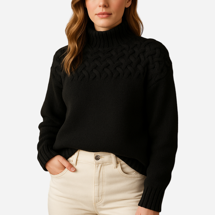 Strickpullover für Damen - Lang & Rollkragen für den Winter