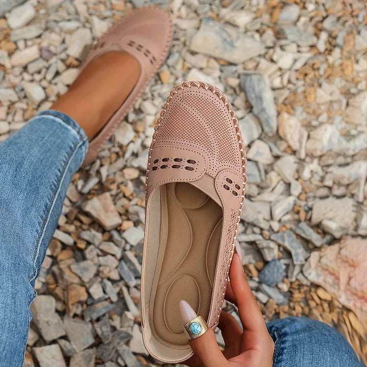Mokassins für Damen - Bequeme Halbschuhe mit Lochmuster