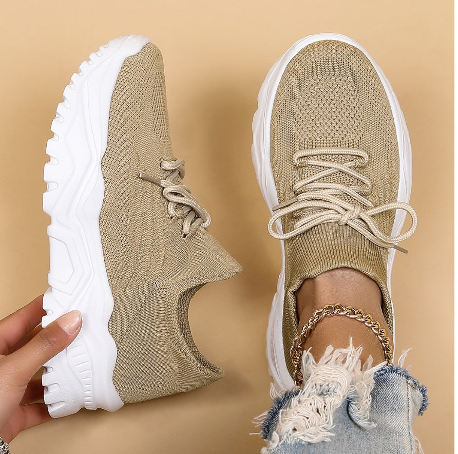 Sneaker - Bequeme Chunky Schuhe mit fußbett für Sommer