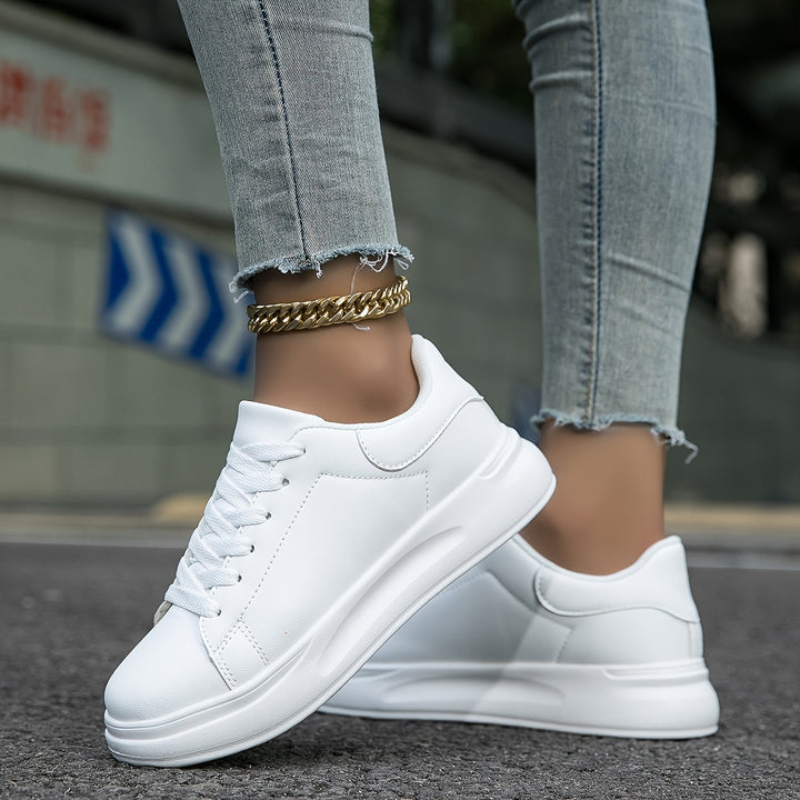 Deichma Sneaker - Bequeme weiße Ledersneaker für Damen