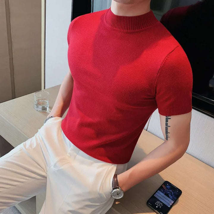 Gents Rollkragenpullover | Weicher Pullover für Herren mit kurzen Ärmeln