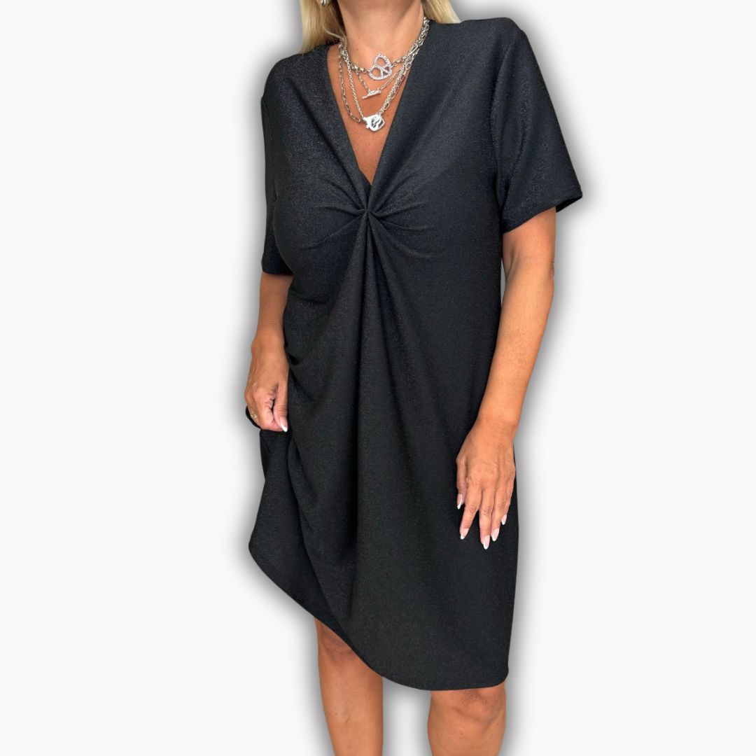 Abendkleid - Elegantes Midikleid mit V-Ausschnitt für Sommer
