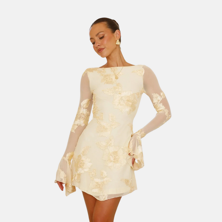 Minikleid - Elegantes Cocktailkleid mit Spitzen für Sommer