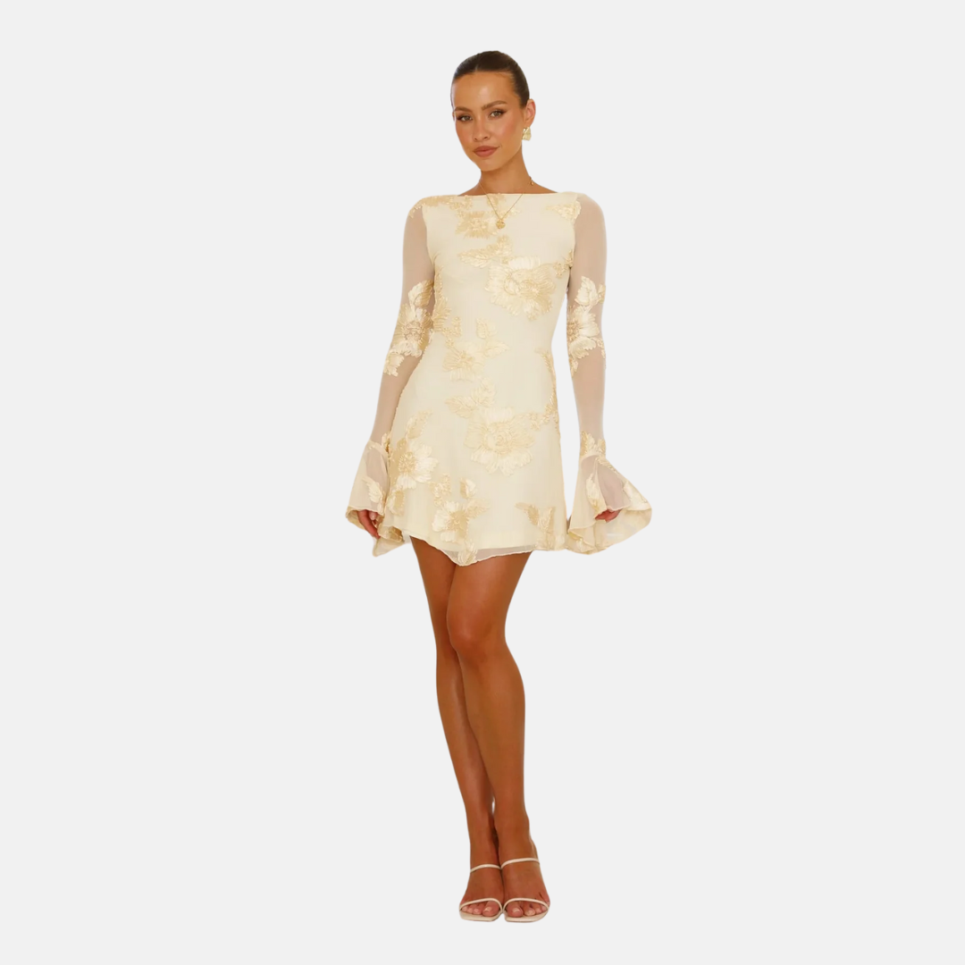 Minikleid - Elegantes Cocktailkleid mit Spitzen für Sommer