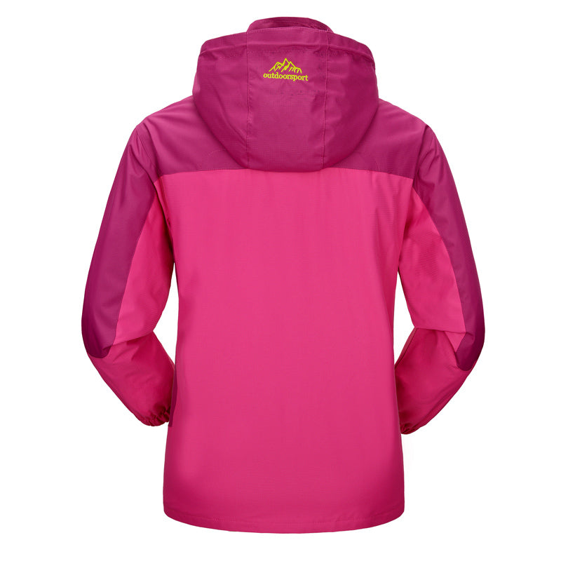 Atmungsaktive Regenjacke für Damen – Wasserdichte & winddichte Outdoorjacke mit Kapuze
