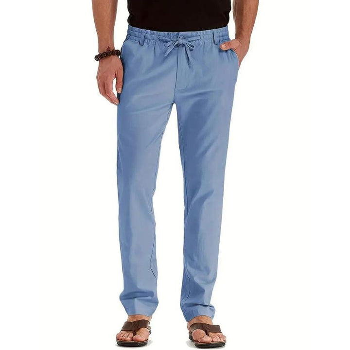 RUGO Hose | Lässige locker sitzende Sommerhose mit elastischem Bund für Herren