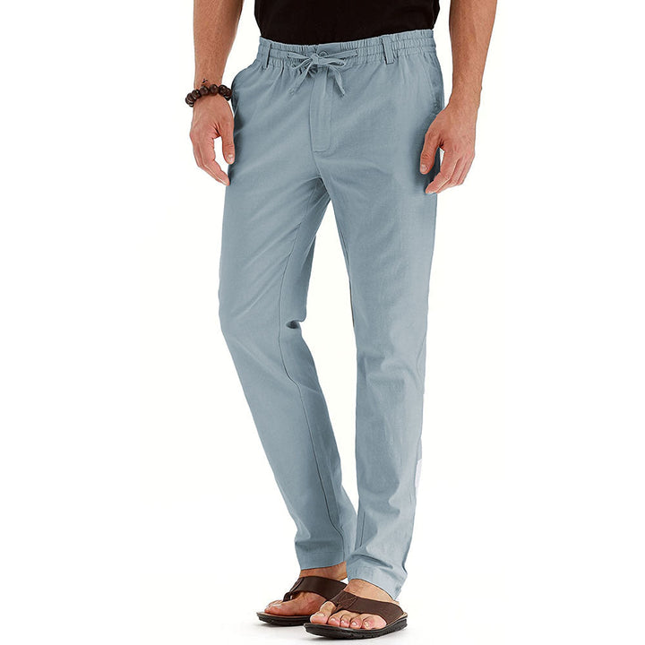 RUGO Hose | Lässige locker sitzende Sommerhose mit elastischem Bund für Herren