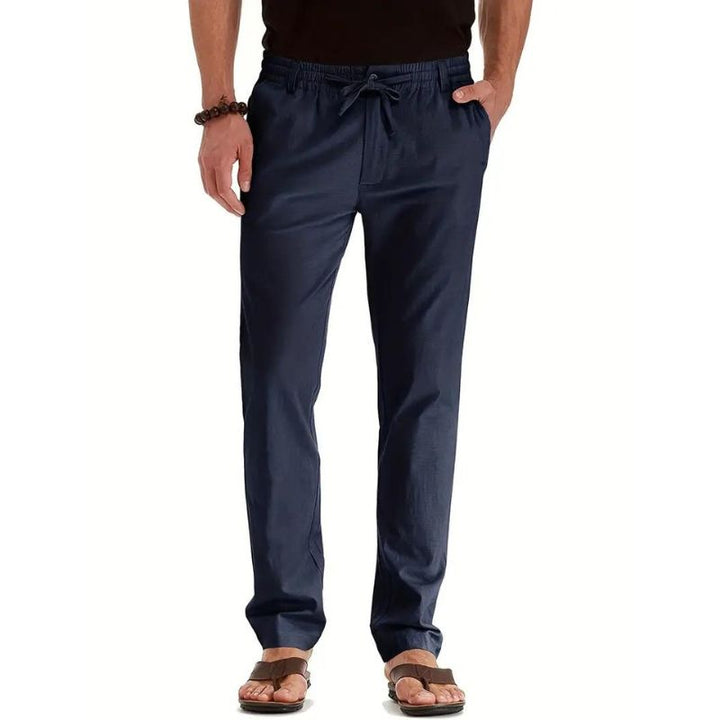 RUGO Hose | Lässige locker sitzende Sommerhose mit elastischem Bund für Herren