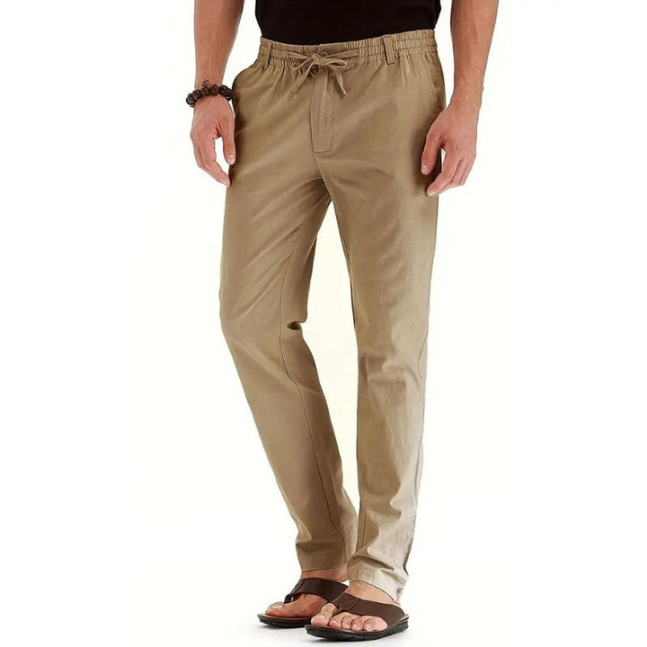 RUGO Hose | Lässige locker sitzende Sommerhose mit elastischem Bund für Herren